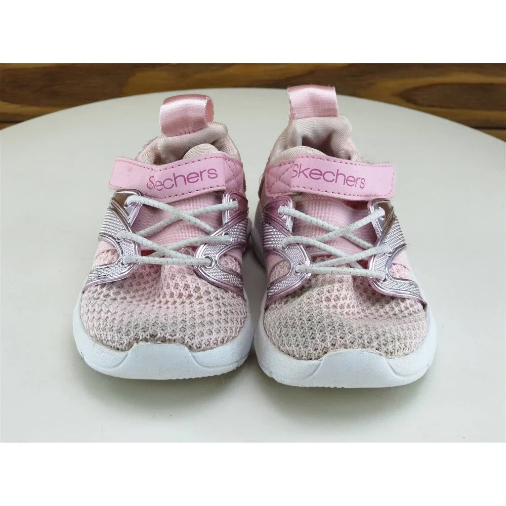 SKECHERS Sz 5 Toddler Shoes‎ Girls Sneaker Pink Synthetic Medium